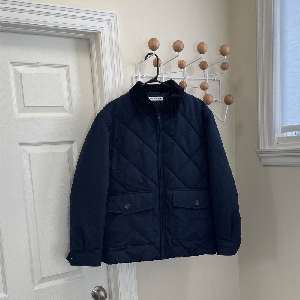 Uniqlo JW Anderson Corduroy Jacket w Lining Barn Door Two Toned - Black Navy M